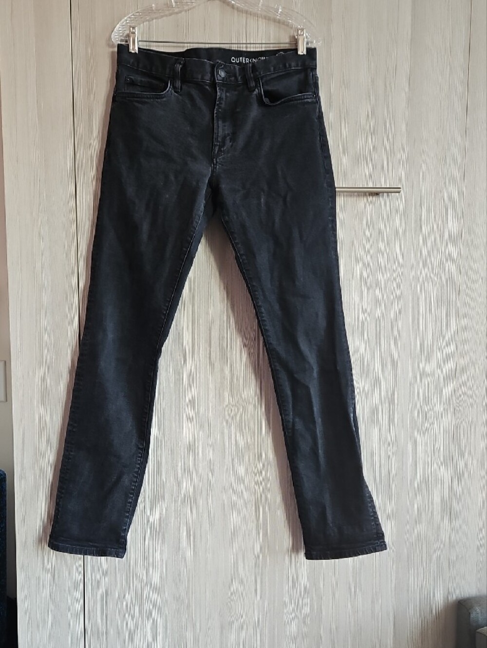 Outerknown Men's Black Straight Jeans 32x34